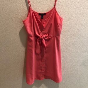 Coral summer dress